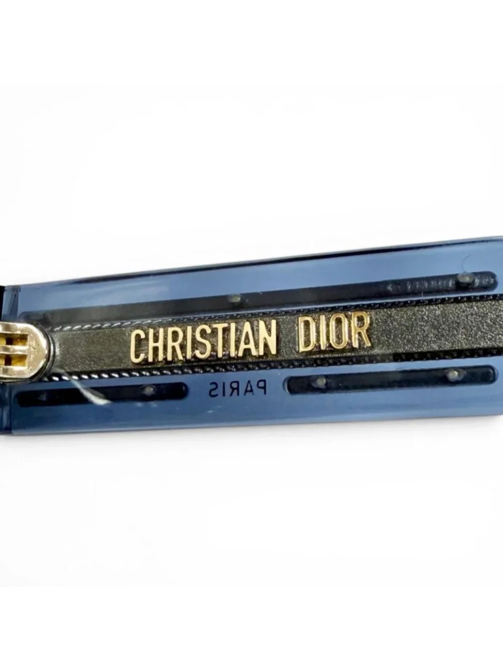 Dior Signature Logo Butterfly Sunglasses Clear Blue Eyewear
